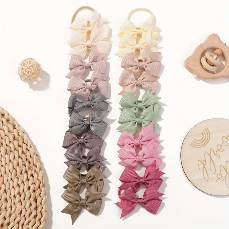 Hair Care Gift Set - 20Pcs/set 2.1inch Lovely Bowknot Hairband Ribbon