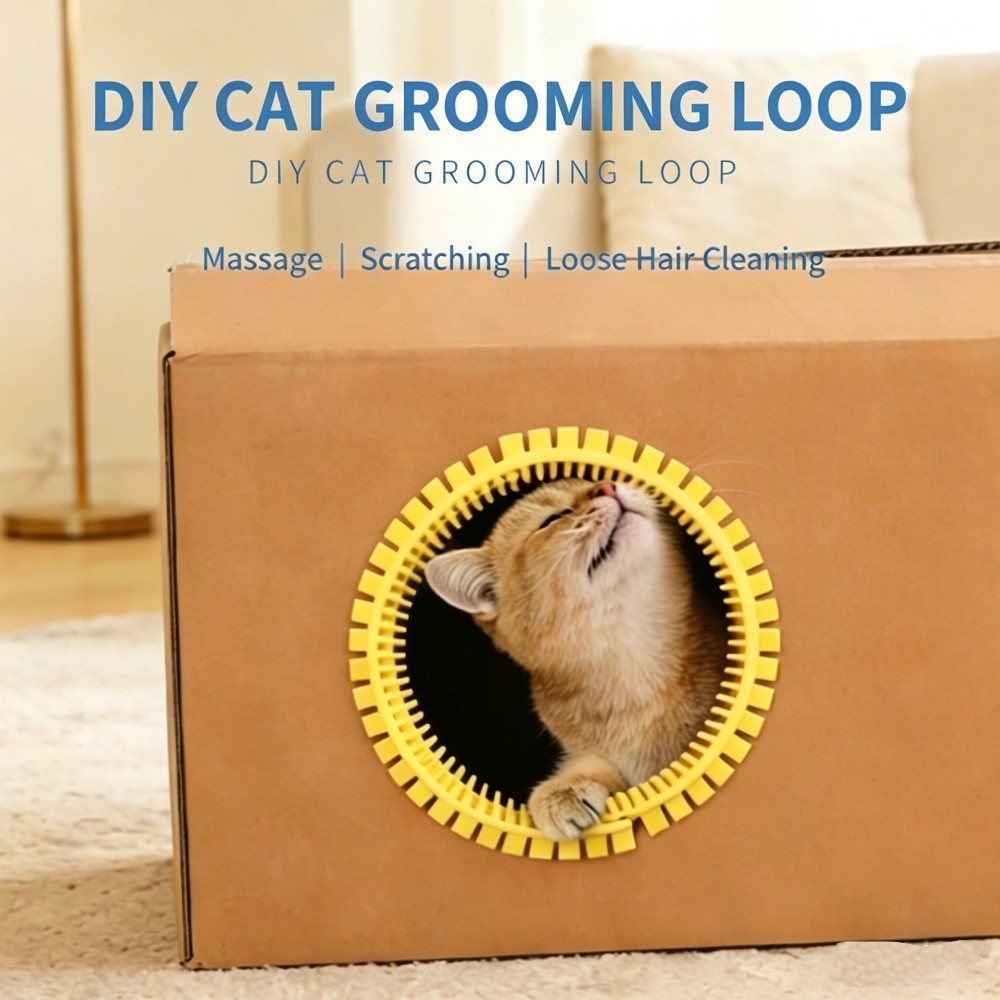 House Hair Care - Plastic Cat Tunnel Brush Hair Reduction