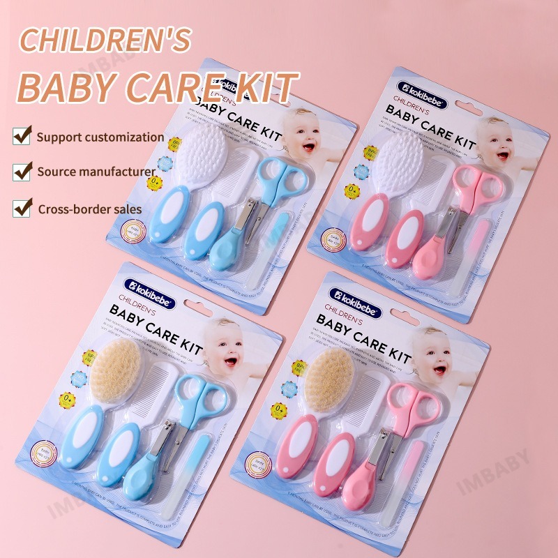 Hair Care For Baby - IMBABY 5Pcs Newborn Baby Grooming Care