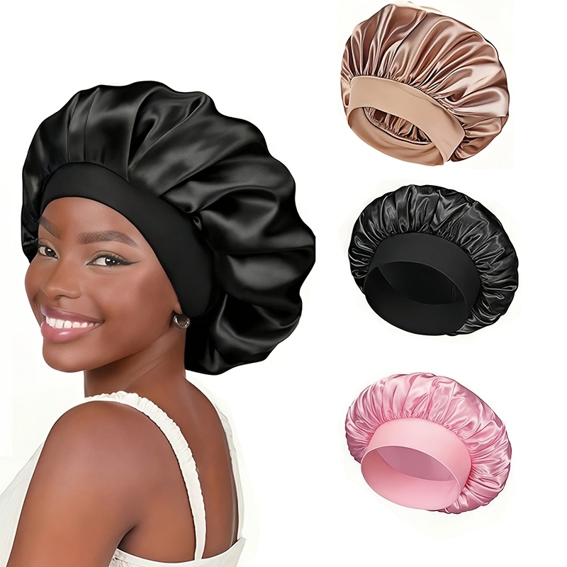 Soft Satin Solid-color Sleep C - House Hair Care review and price