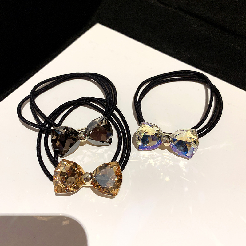 Rhinestone Bow Hair Ropes Set  - Hair Care Gift Set review and price