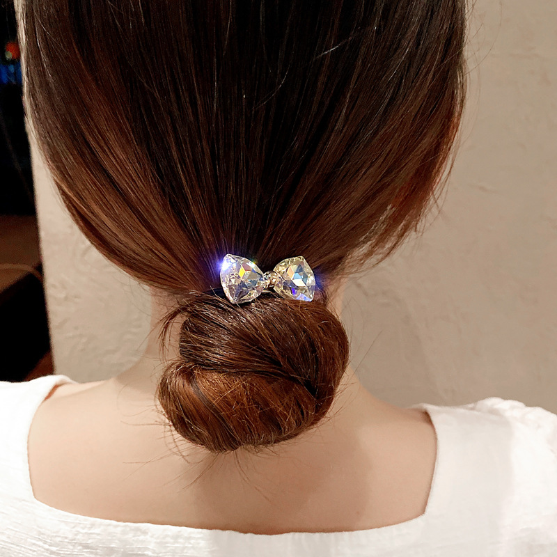 Rhinestone Bow Hair Ropes Set  - Hair Care Gift Set review and price