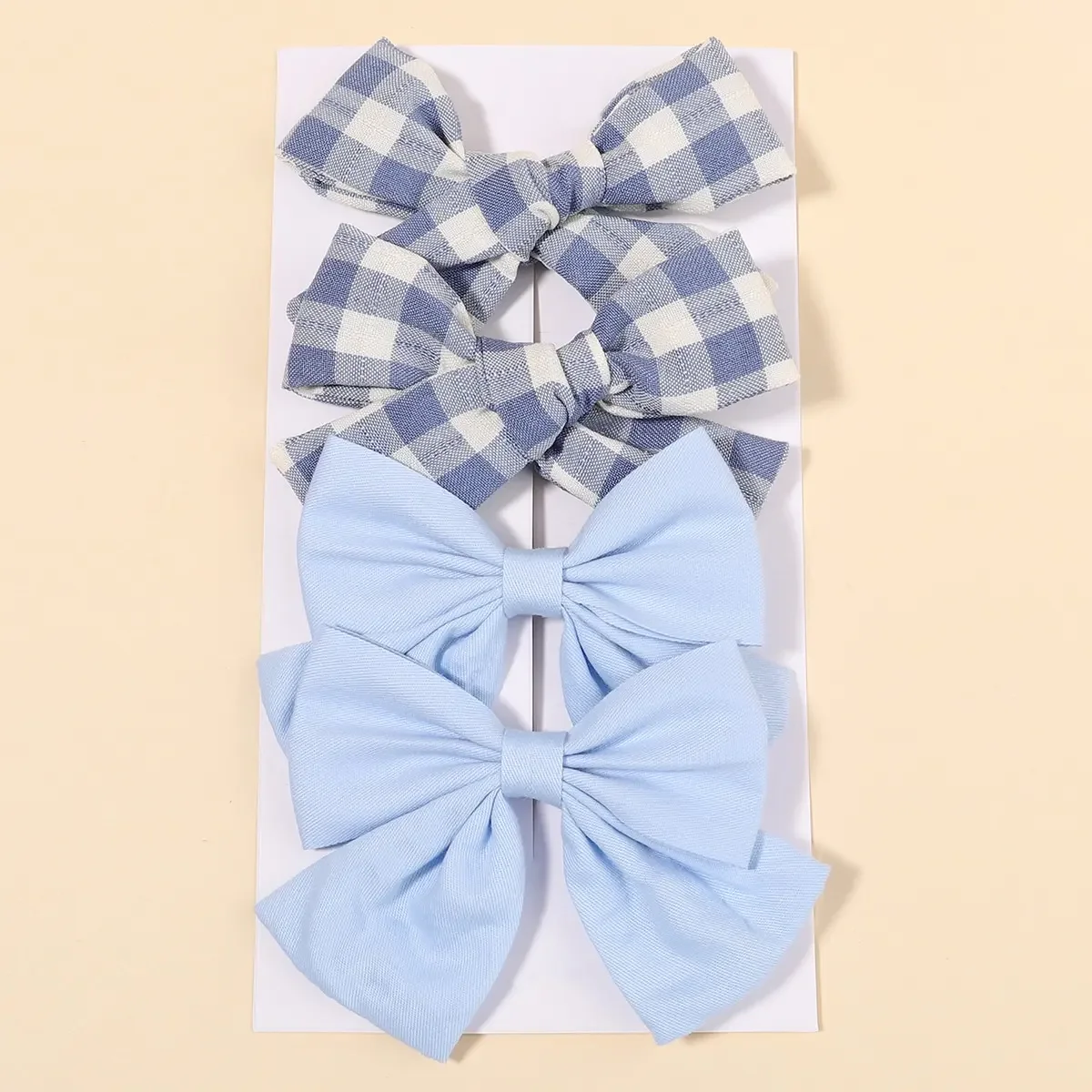 4Pcs/Set Cute Plaid Bow Hair C - Hair Care For Baby review and price