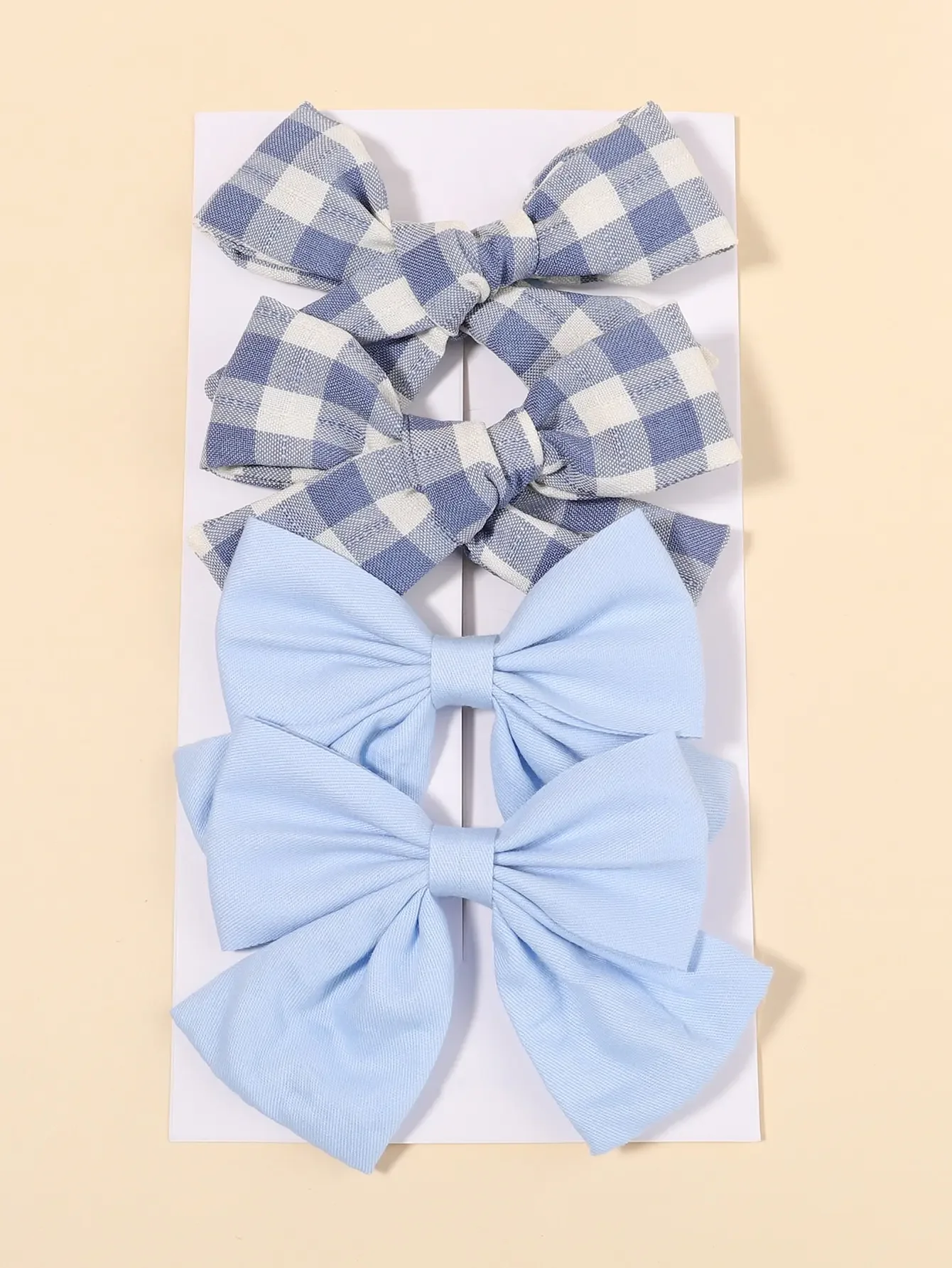 4Pcs/Set Cute Plaid Bow Hair C - Hair Care For Baby review and price