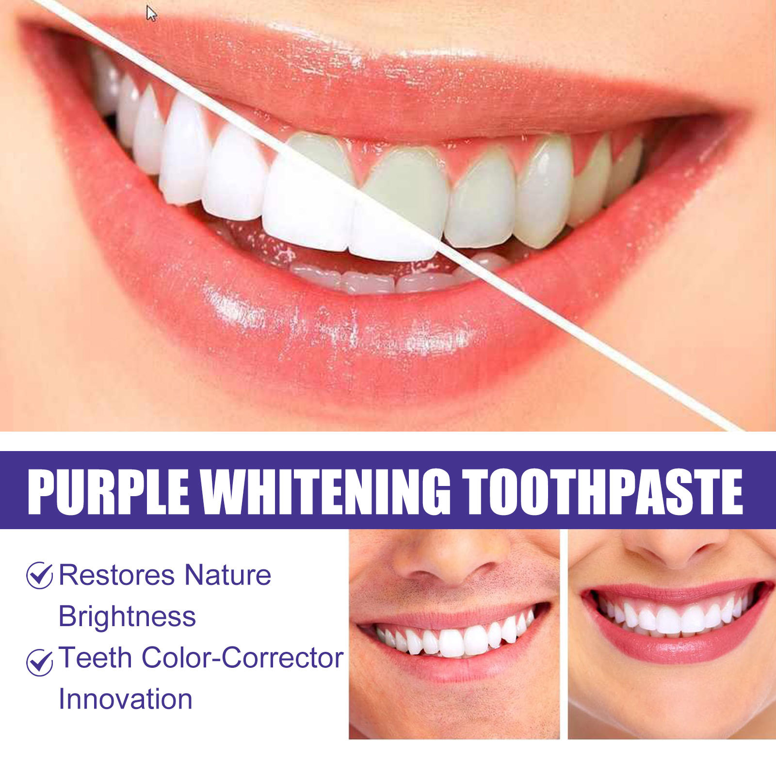 Purple Toothpaste Teeth Whiten - Purple Toning Shampoo review and price