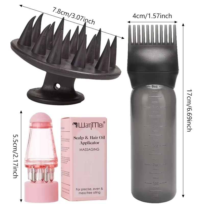 3Pcs Scalp Hair Oil Applicator - Hair Care Tonic review and price