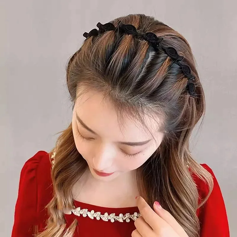 1/3 Pcs Flocking Braided Headb - Hair Care For Baby review and price