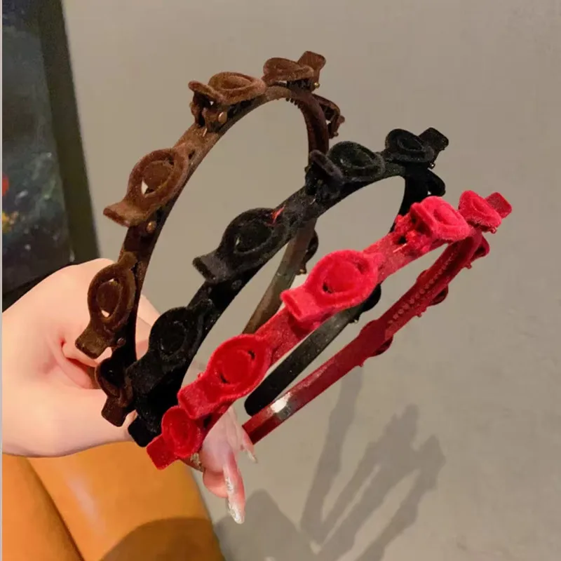 1/3 Pcs Flocking Braided Headb - Hair Care For Baby review and price