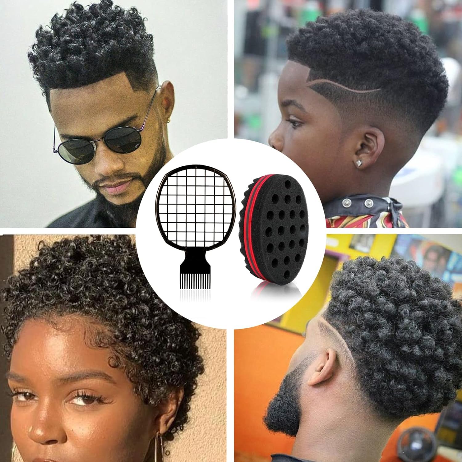 2pcs Afro Twist hair comb spon - Afro Pick Comb review and price