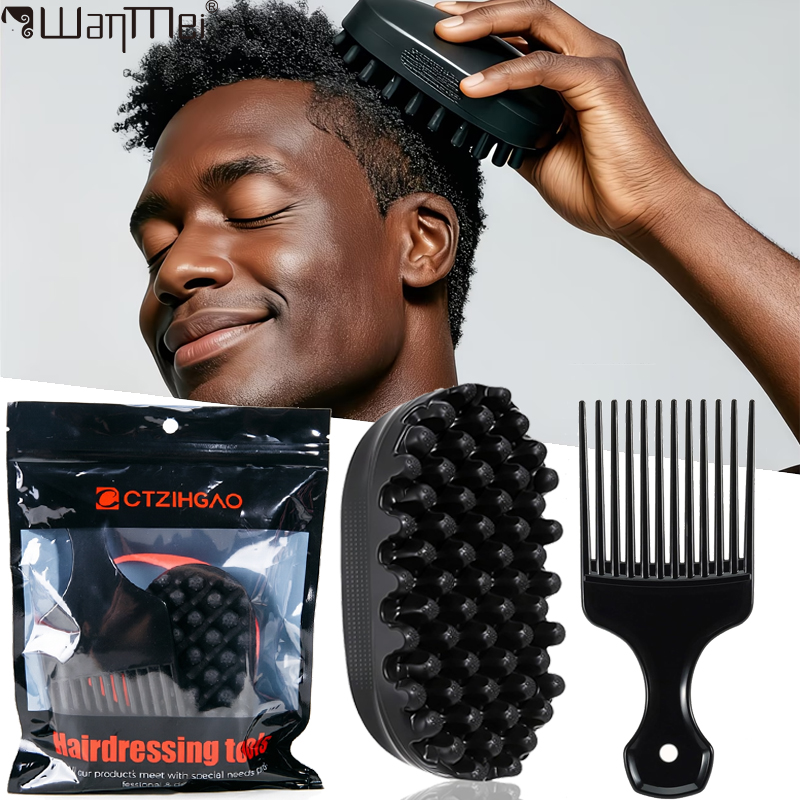 Silicone Magic Twist Hair Brus - Afro Pick Comb review and price