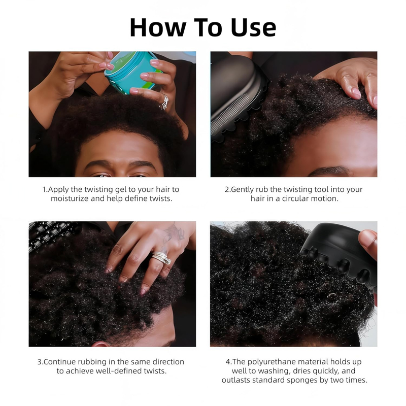 Silicone Magic Twist Hair Brus - Afro Pick Comb review and price